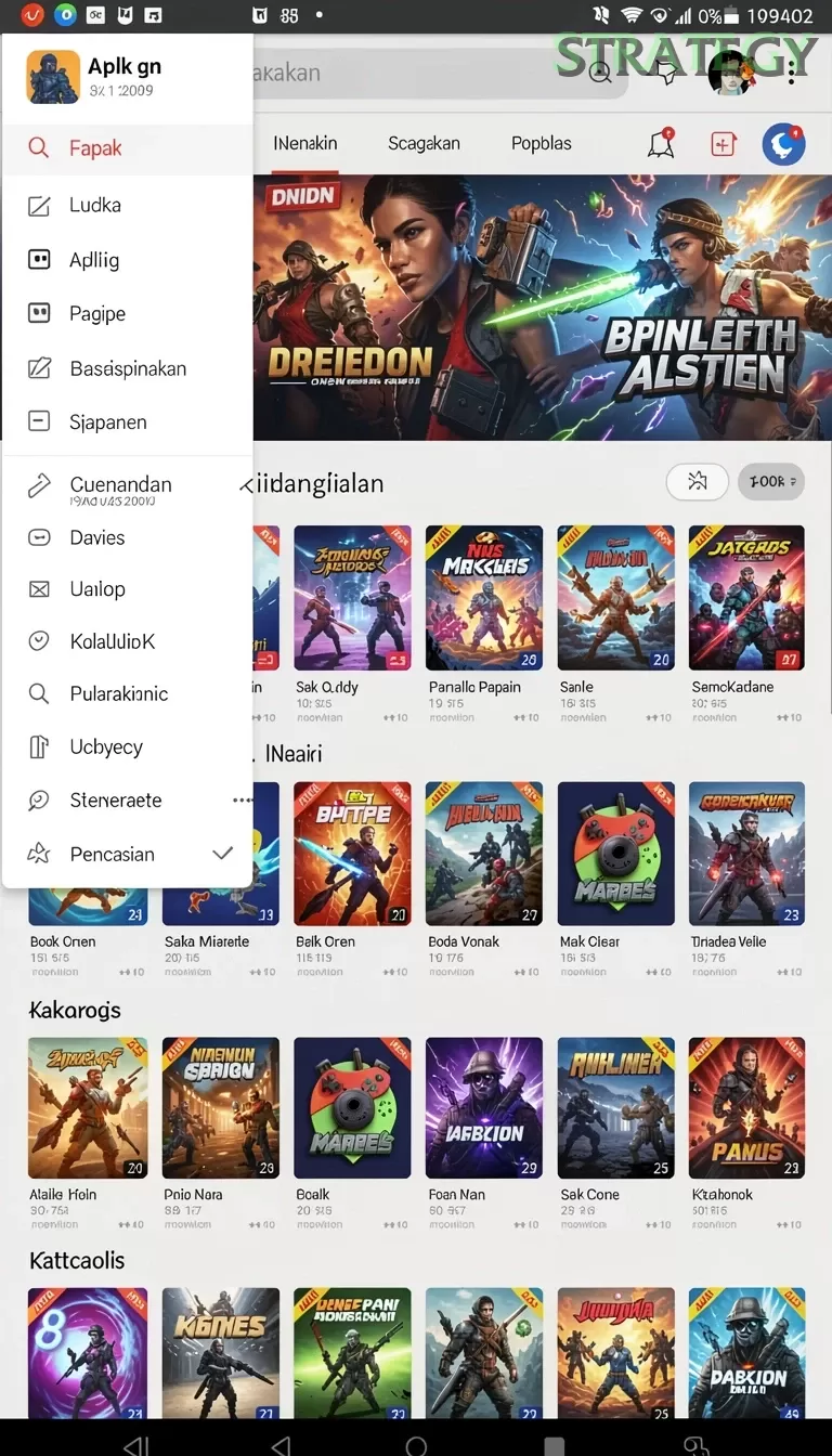 Cuplikan layar HAJITOTO — menu navigasi
