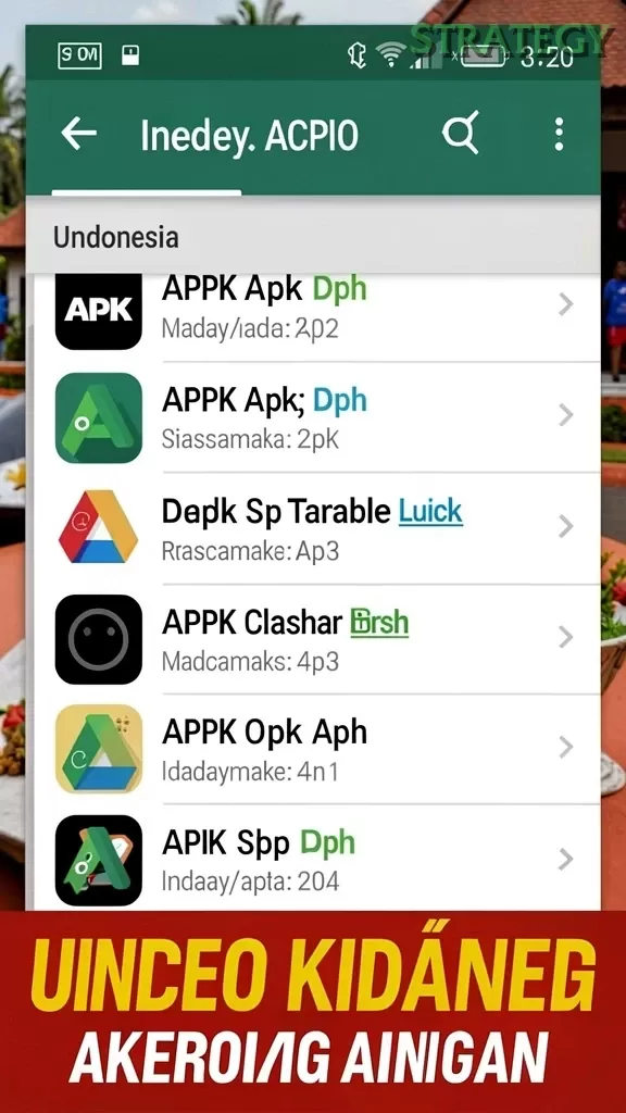 Cuplikan layar V21 — halaman utama